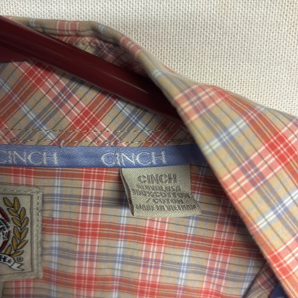 Cinch Men’s Short Sleeve Button Down Shirt Western Cowboy Size Large - Picture 5 of 7